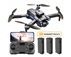 SefSay Ultra Max Drone - Drone met dubbele ESC HD camera - Obstakel Ontwijking - Borstelloze motoren - 3 batterijen en een opbergtas - Geschikt voor kinderen en volwassenen
