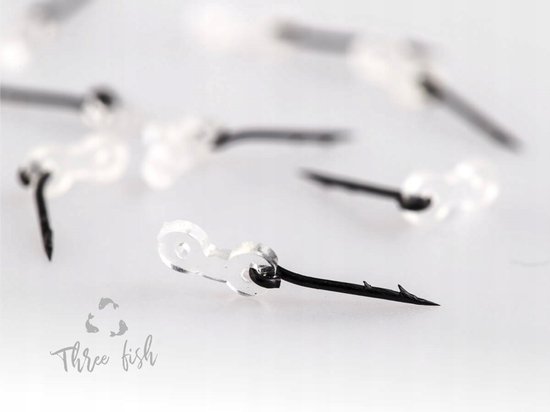 Merkloos Bait Spike met Siliconen Lus - 15mm L (10 stuks) — afbeelding 2