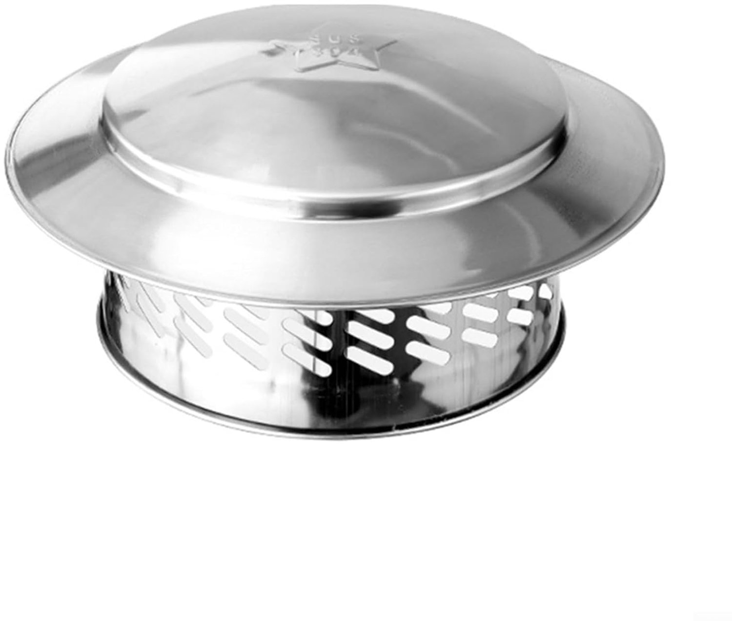 RVS Bolrooster -voor Ventilation Grille, Extractor Hood, Ventilation Grille, Circle-Kitchen, Bathroom-Ø160 mm
