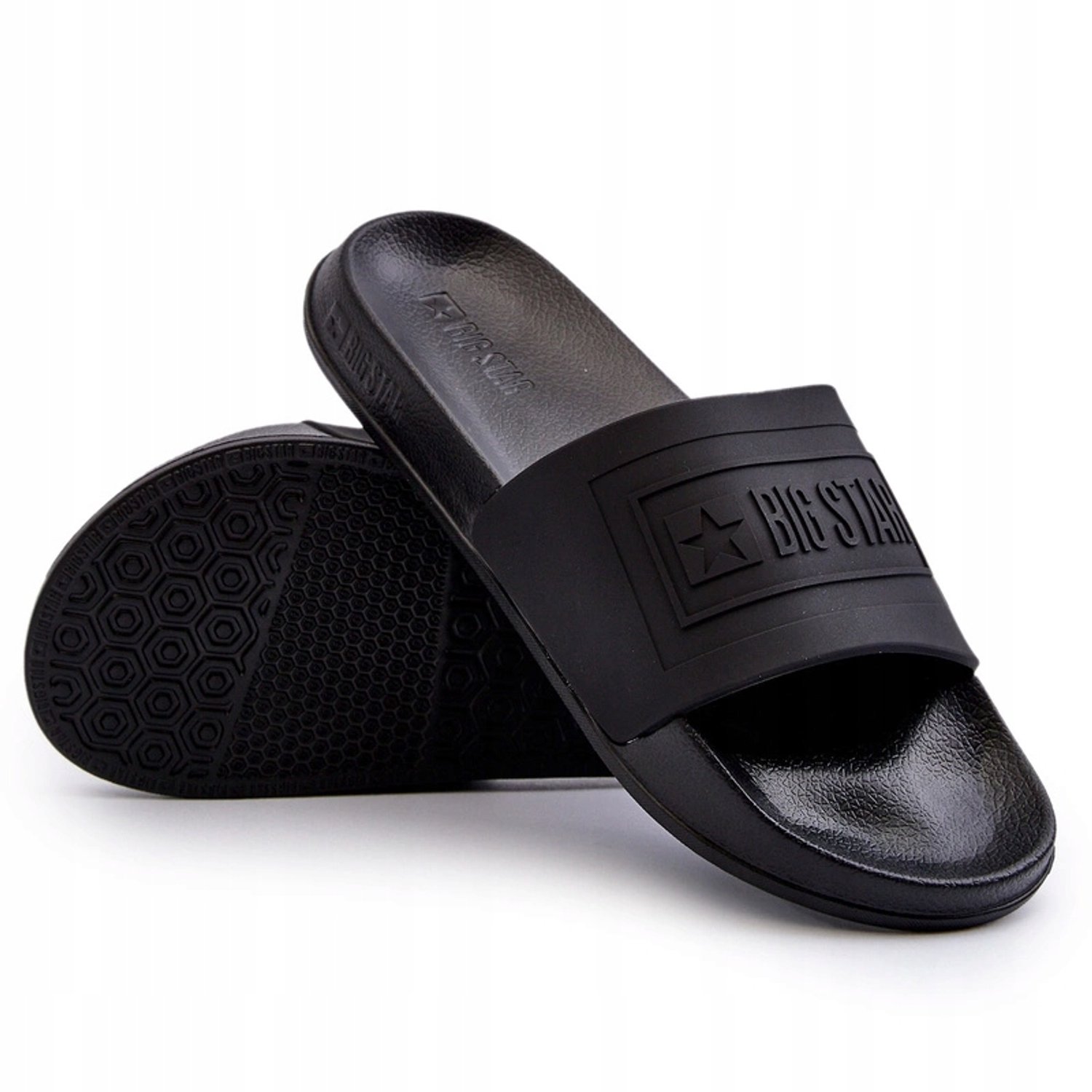 Big Star Heren Slippers NN174649 Zwart - Maat 40