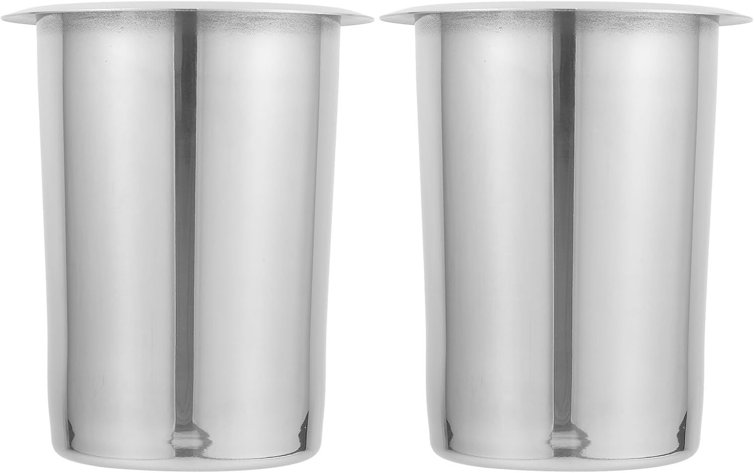 2 stuks bestekhouders voor op het aanrecht - 5,5 x 4,5 inch roestvrijstalen bestekhouder voor keuken en bar, bestekorganizer voor lepels en vorken voor thuis