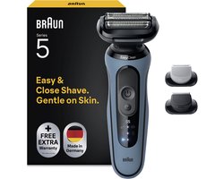 Braun Series 5 52-A1650S - Elektrisch Scheerapparaat voor mannen - Tot 50 min gebruikstijd - Baardtrimmer Opzetstuk - 100% Waterdicht
