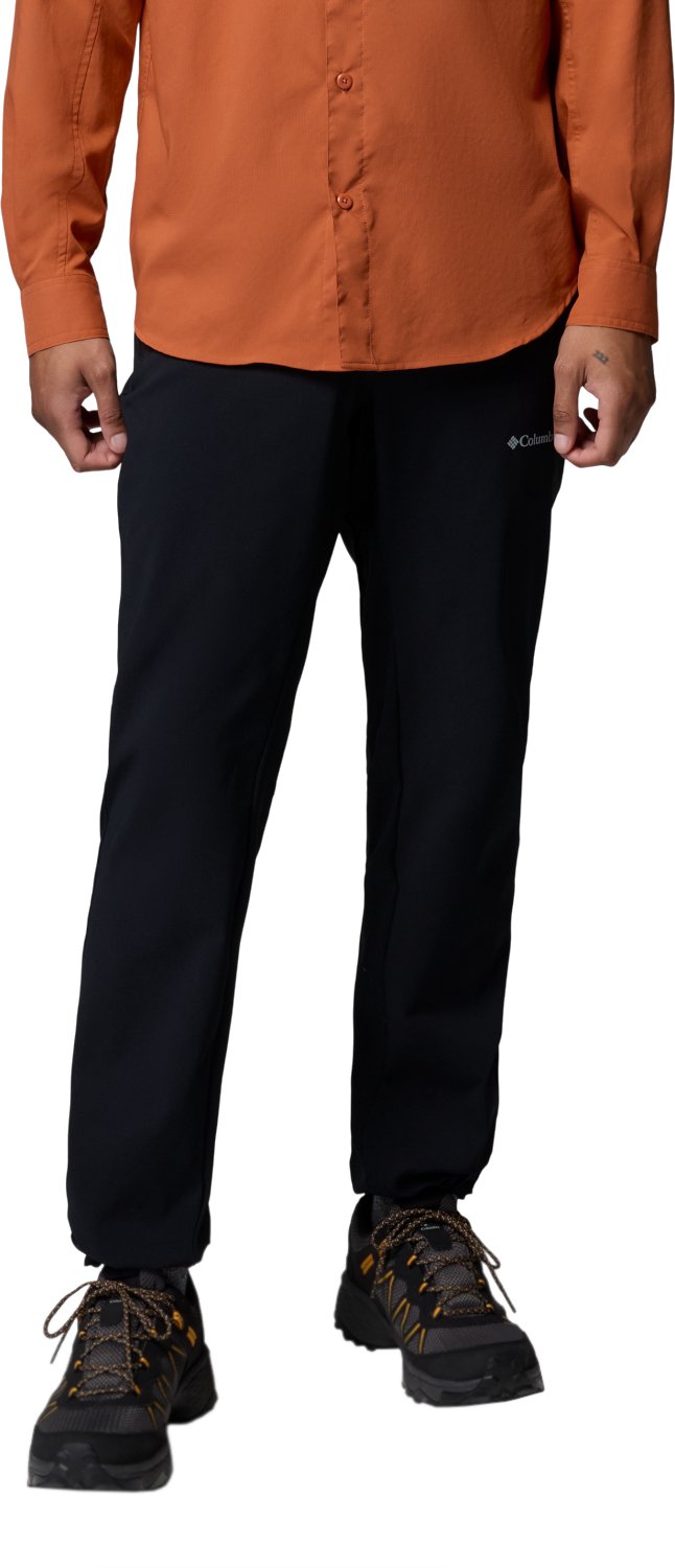 Columbia Essential Hike Brushed Back Pant Mannen Broek Zwart