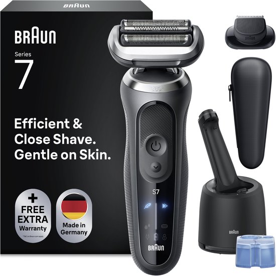Braun Series 7 72-G7200CC - Elektrisch Scheerapparaat voor mannen - SmartCare Center - Precisie Trimmer Opzetstuk - 100% Waterdicht thumbnail 2