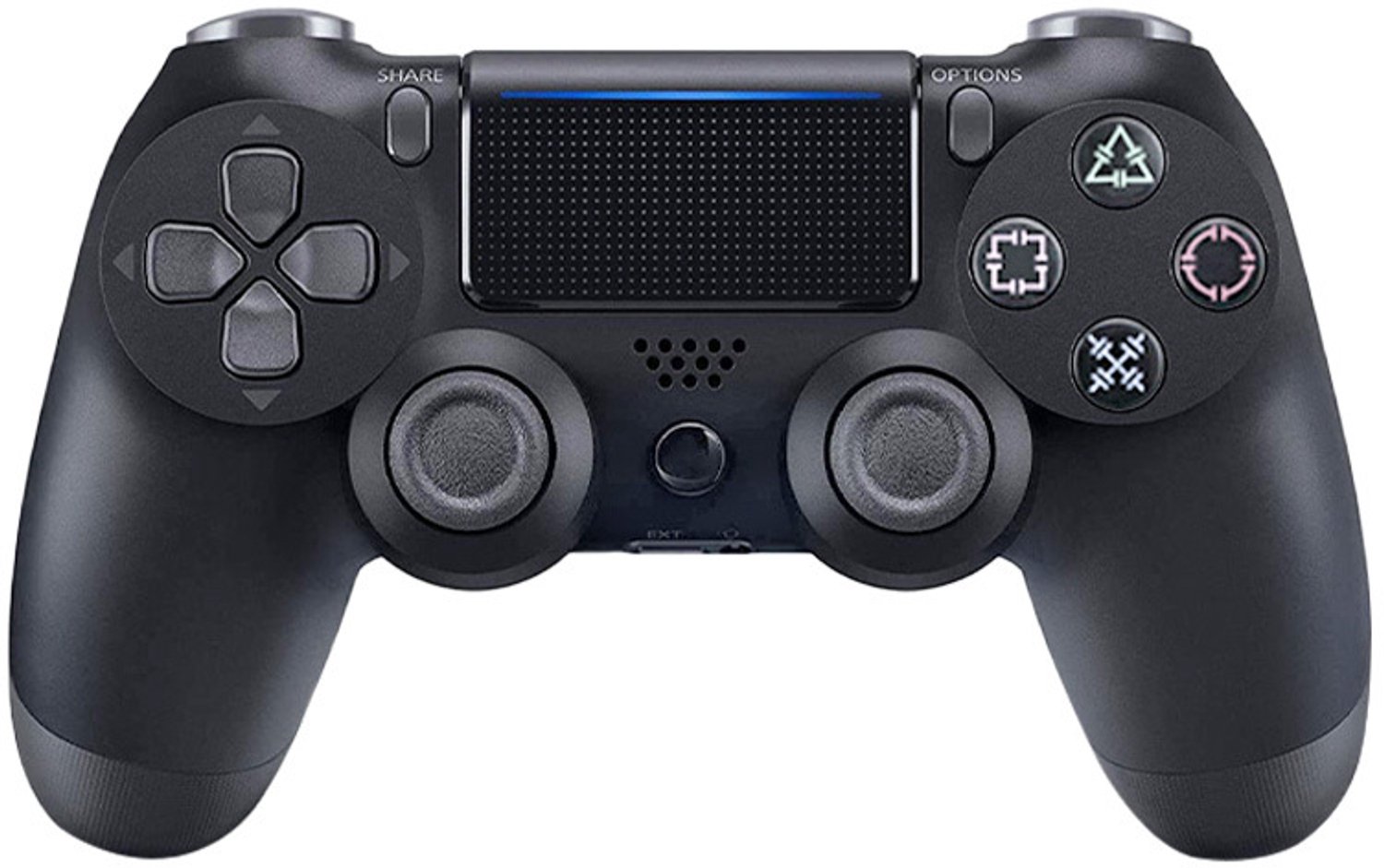 Sanorum - Draadloze Controller geschikt voor PS4/Pro/Slim/PC - Bluetooth gamepad - Geschikt voor Playstation 4 -Zes-assige sensor - LED-lichtbalk en touchscreen-functionaliteit - Audio Jack Input - Gaming Accesoires