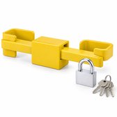 Cheqo® Containerslot - Trailerslot - Zeecontainerslot - Bouwcontainerslot - Vrachtwagenslot - Transportslot - Veiligheidsslot - Diefstalslot - Slot voor Opslagcontainer - Container Beveiliging - Trailer Beveiliging - Slot voor Containerdeuren