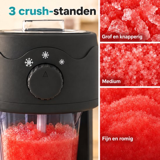 Cheqo® Slush Puppy Machine - Slushmachine - Slush Maker - Slushy Maker - IJscrusher - Ice Crusher - IJsvergruizer - IJsmachine - Crushed Ice Machine - Frozen Drink Machine - Smoothie en Milkshake Maker - Elektrisch voor Cocktails en Thuis van Cheqo — afbeelding 3