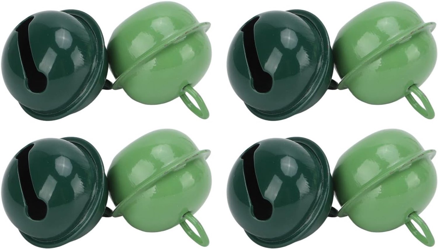 20 Stuks Jingle Bells in Legergroen en Donkergroen, Perfect Cadeau voor Kerstmis, Kleine Knutselklokken voor Doe-het-zelf-handwerk, Verpakking, Vakantiedecoratie