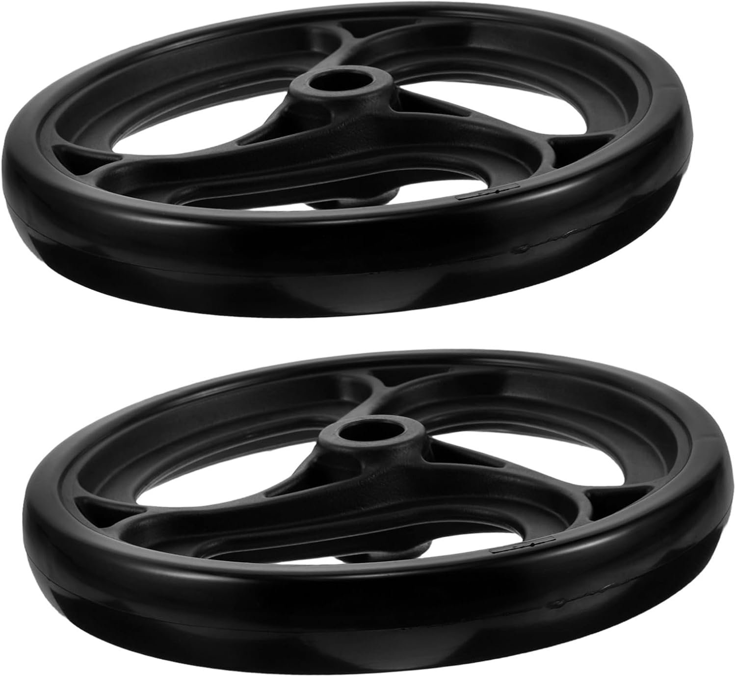 Wielen voor Rolstoel Walker Anti-slip PVC Banden met PP Velg Stil Stevig voor Rollators Senioren Zwart