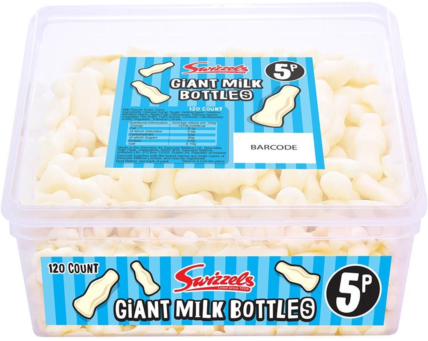 Swizzels Matlow Giant Milk Bottles - Zacht snoep - 576 g
