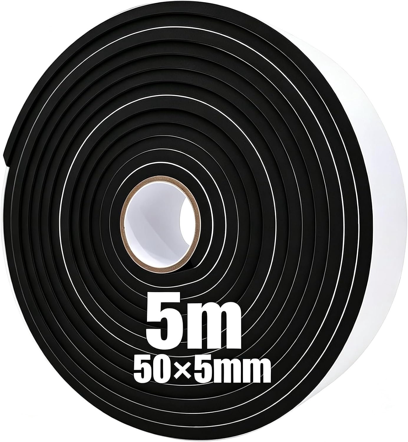 Zelfklevend, 50 mm (B) x 5 mm (D) x 5 m (L) afdichtingstape