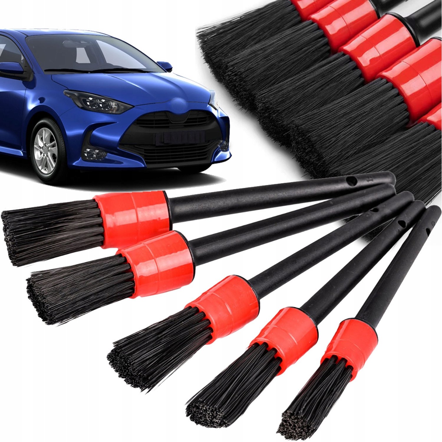 Set van 5 Auto Detailborstels voor Interieurreiniging