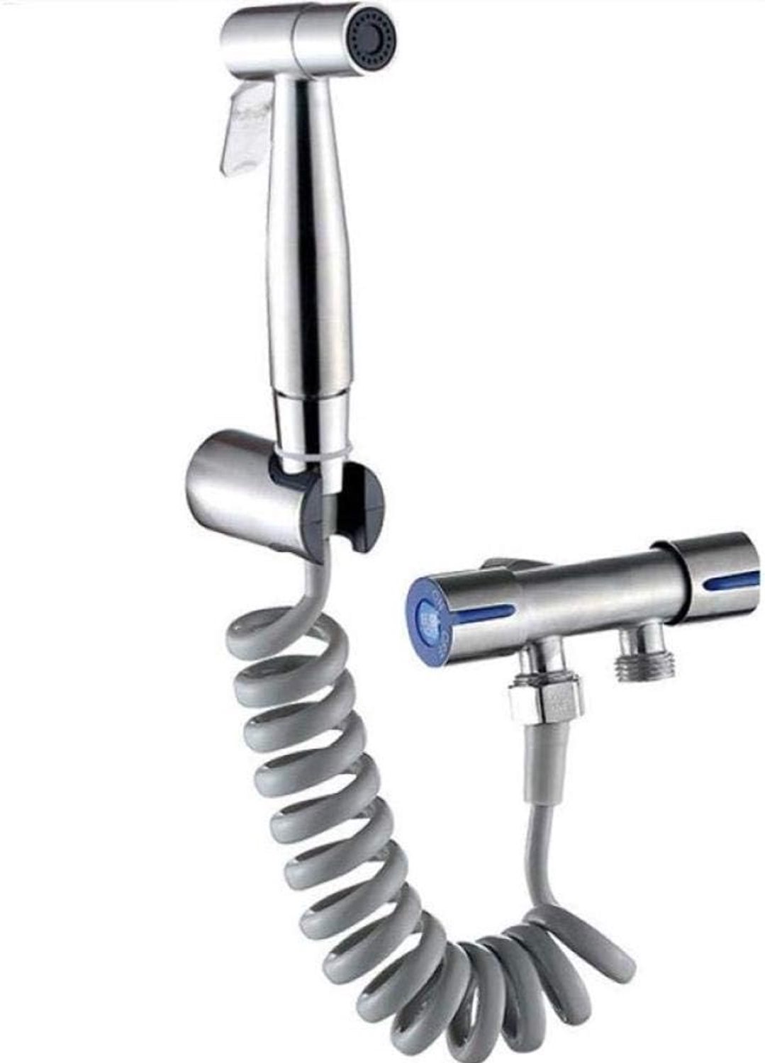 Douchekop Badkamer Toilet Adapter Slang Kit - 304 RVS Toilet Spuitpistool Set Supercharged Wasmachine Kleine Douche Geborsteld Toilet Companion Sproeier