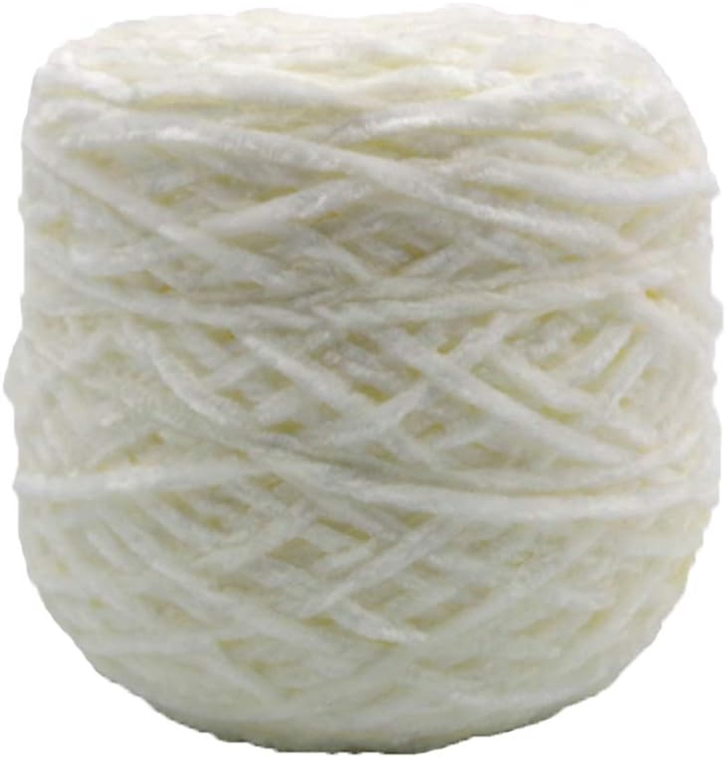 250G Chenille Fluwelen Garen Crème Volumineuze Vegan Zachte Garen Fluwelen Breien Polyester Gemengd Katoen Chenille Hand Breien Garens Gehaakte Draad voor Kleding Hoed Sjaal Deken