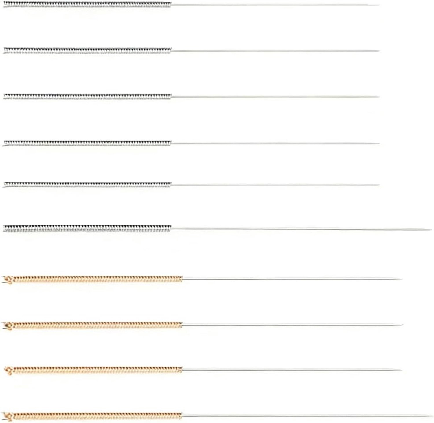 Set van 10 Reinigingsnaalden voor 3D Printers, RVS Nozzles, Accessoires voor Onderhoud en Reiniging, 0.2-1 mm