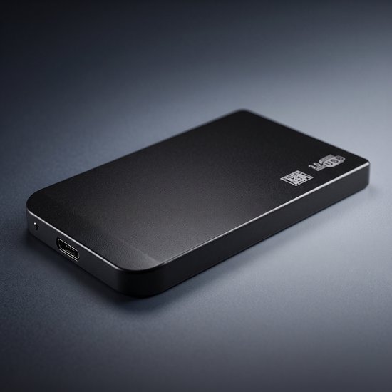 Draagbare Externe Harde Schijf 120TB – 2.5 Inch Externe HDD/SSD – USB 3.0 High-Speed – Schokbestendige Metalen Behuizing – Plug & Play – Zwart — afbeelding 2