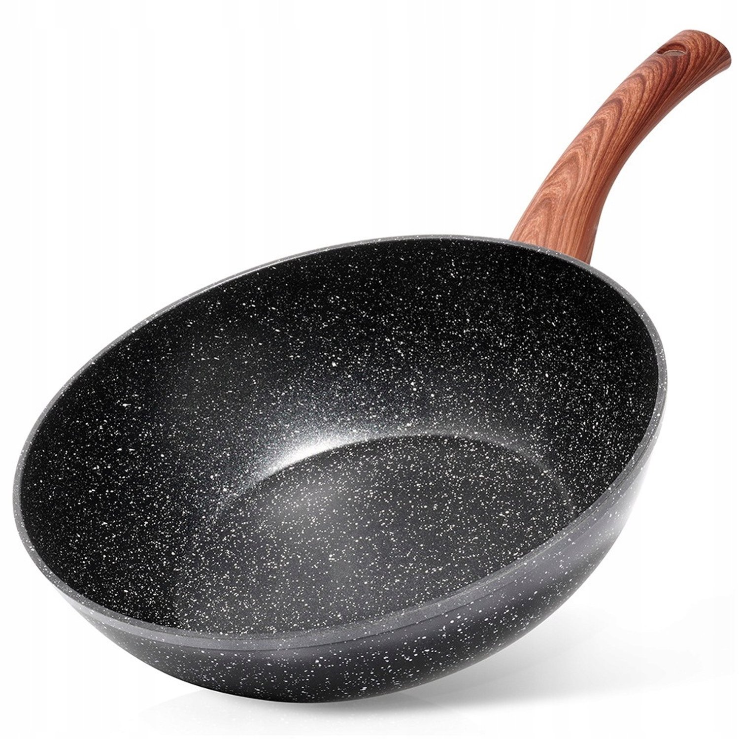 Wokpan met granietcoating, 28 cm, inductie, anti-aanbak