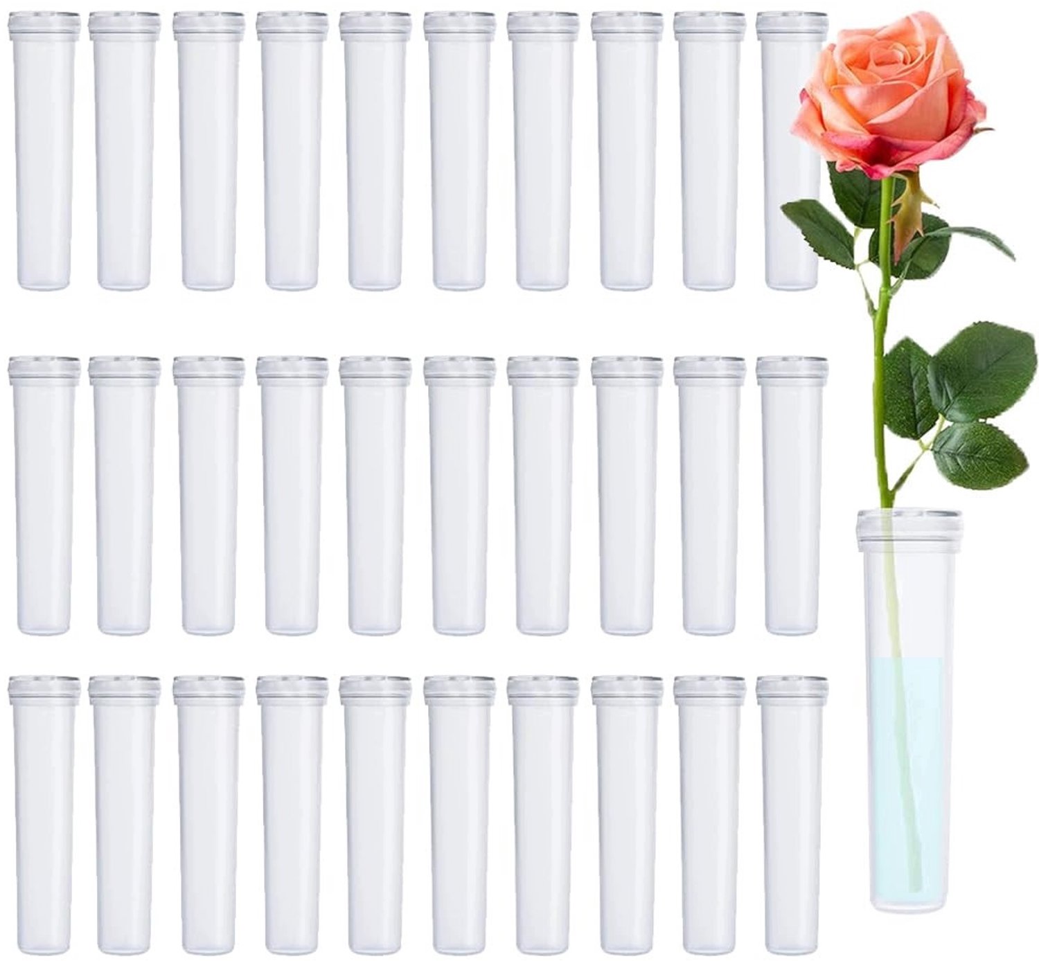 33x Floristieke Waterbuisjes 70mm - Houd Bloemen Fris