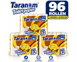 Taranom Toiletpapier - 96 rollen - 3 laags - Voordeelverpakking