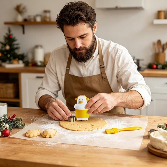 6 verwisselbare koekjessnijders, handmatige voedselmodeller, grappige koekjesprint voor kinderen, voor ravioli, gyoza, pasta en — afbeelding 2