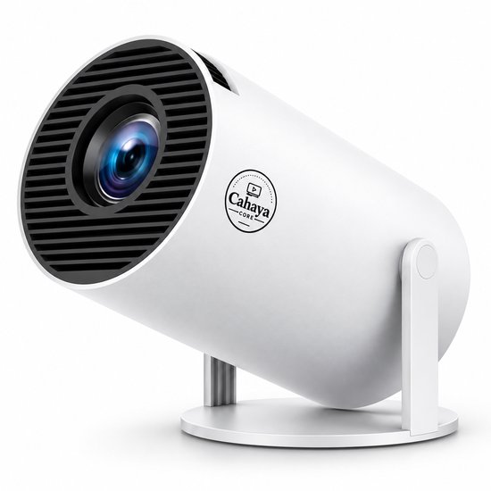 Cahaya Core - 4K ondersteuning - Pro versie - Mini Beamer - mini projector - draagbare beamer - projector / beamer - Geïntegreerd Android 14.0 systeem - Screen mirroring smartphone - Home cinema