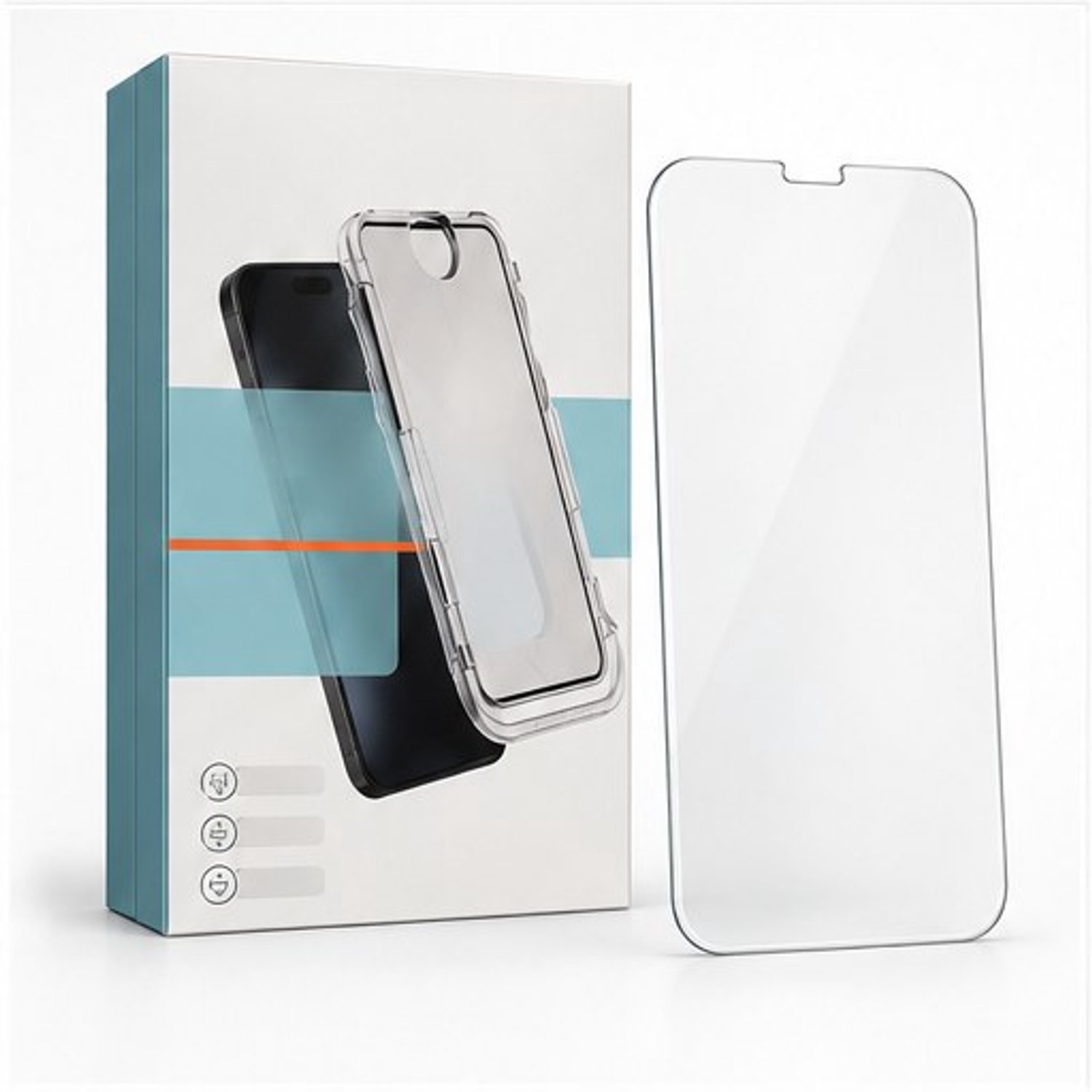 Eisenz - Screenprotector geschikt voor iPhone 14 Pro Max - Beschermglas van Gehard Glas - 6D HD Full Glass - Tempered Glass - Met Installatiehulp