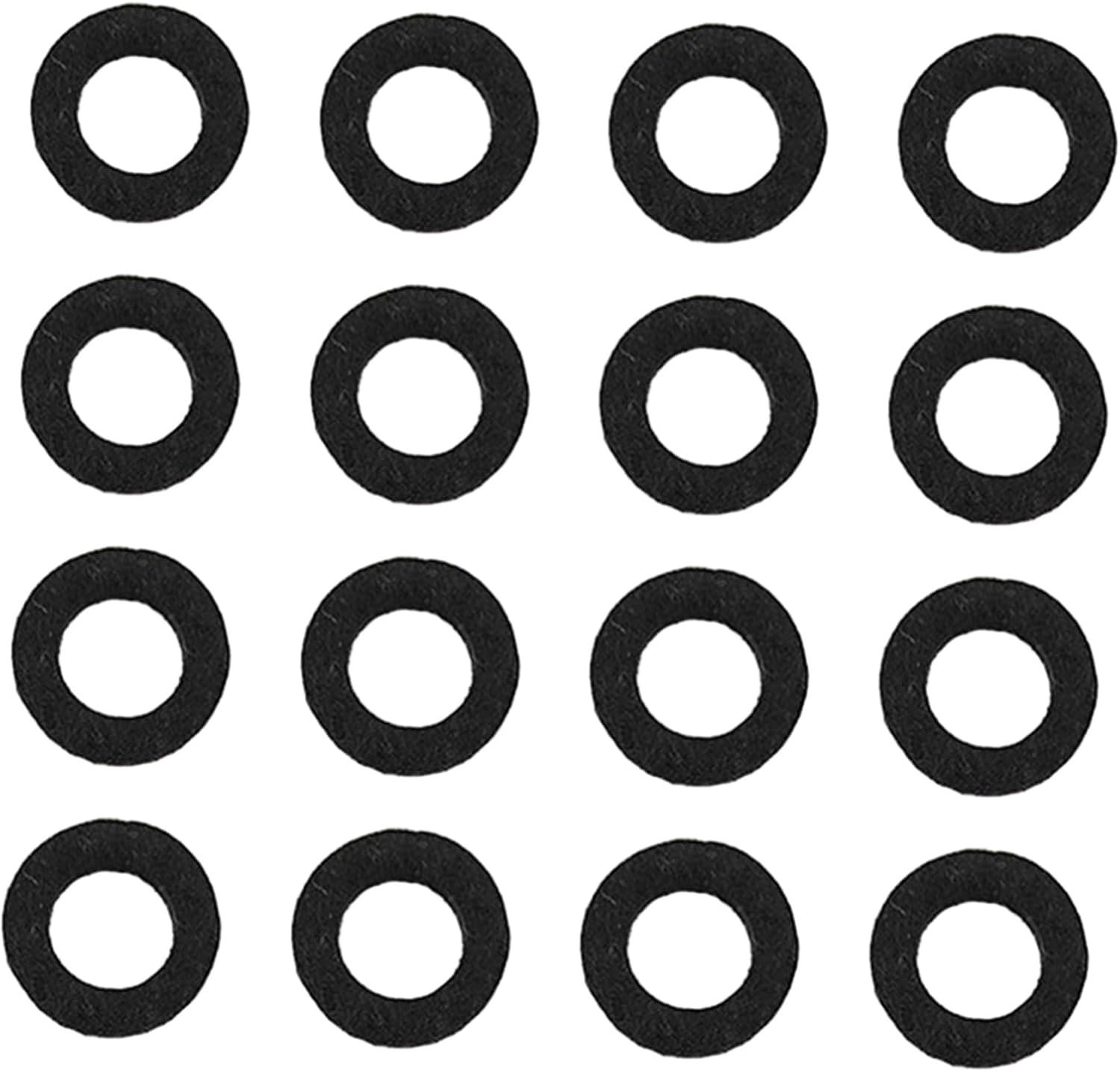 30 Stuks Universele Zwarte Trompet Ventielviltjes Dempingspads voor Ventielen Geluiddempers Beschermkussens voor Lange Korte Tenor Trompetten Verminderen Wrijving Verbeteren