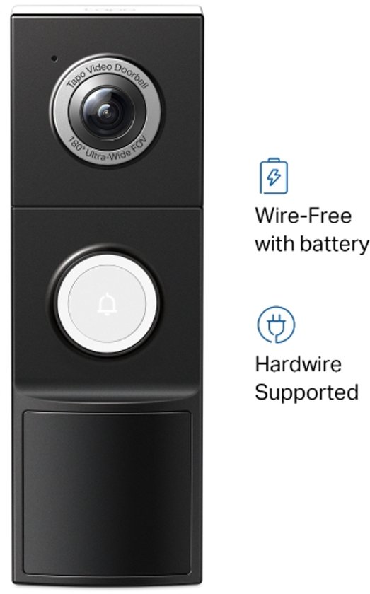 Tapo D235L - Video Deurbel - 2K 5MP - 180° Groothoek - 4:3 Head-to-Toe Beeld - Kleur Nachtzicht - AI-pakketdetectie - 210 Dagen Batterij - Batterij & Bedraad - IP66 - Compatibel met Alexa en Google Assistant — afbeelding 5