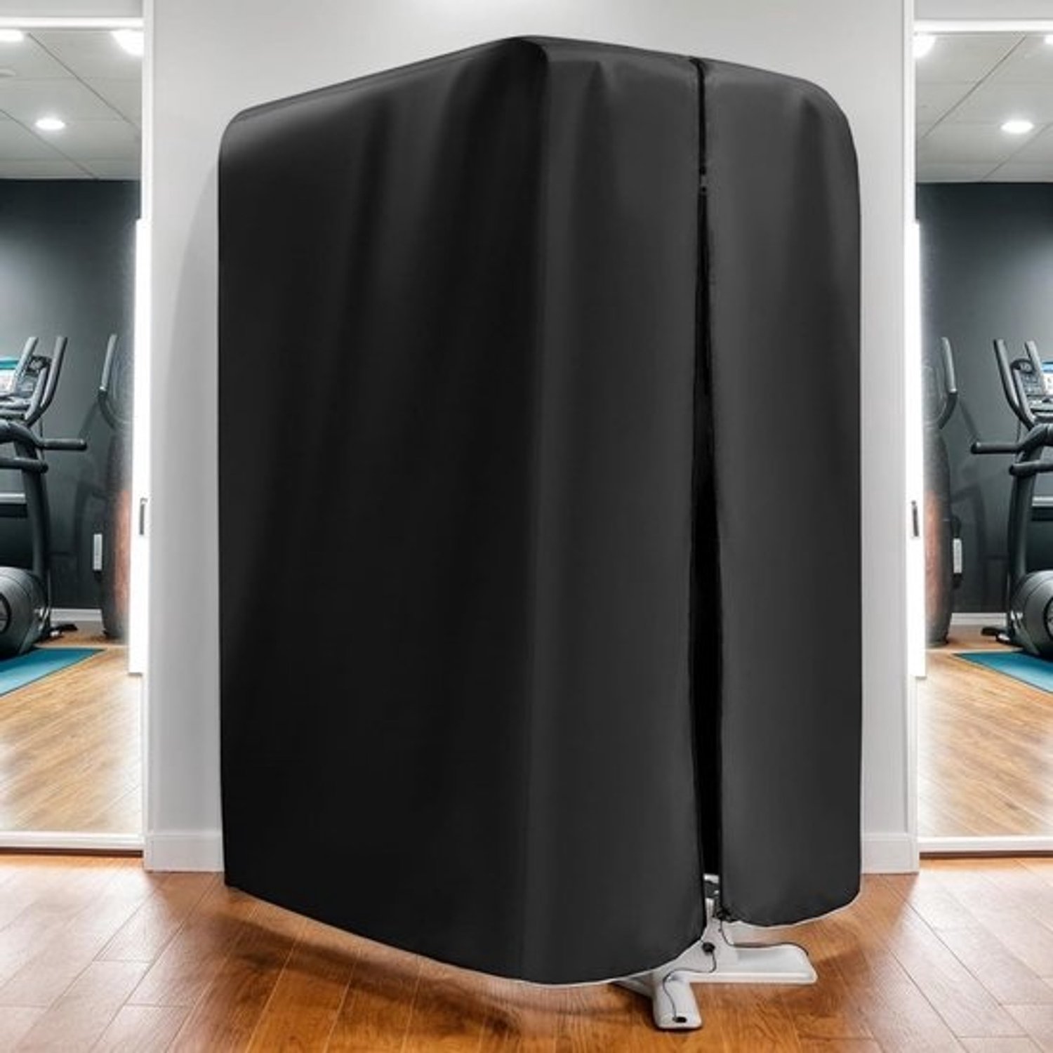 Fitnessapparaat Afdekhoes - Hoes voor optrekstation - Bescherming van apparatuur - Waterdichte ritssluiting - 102 x 107 x 224 cm - Zwart