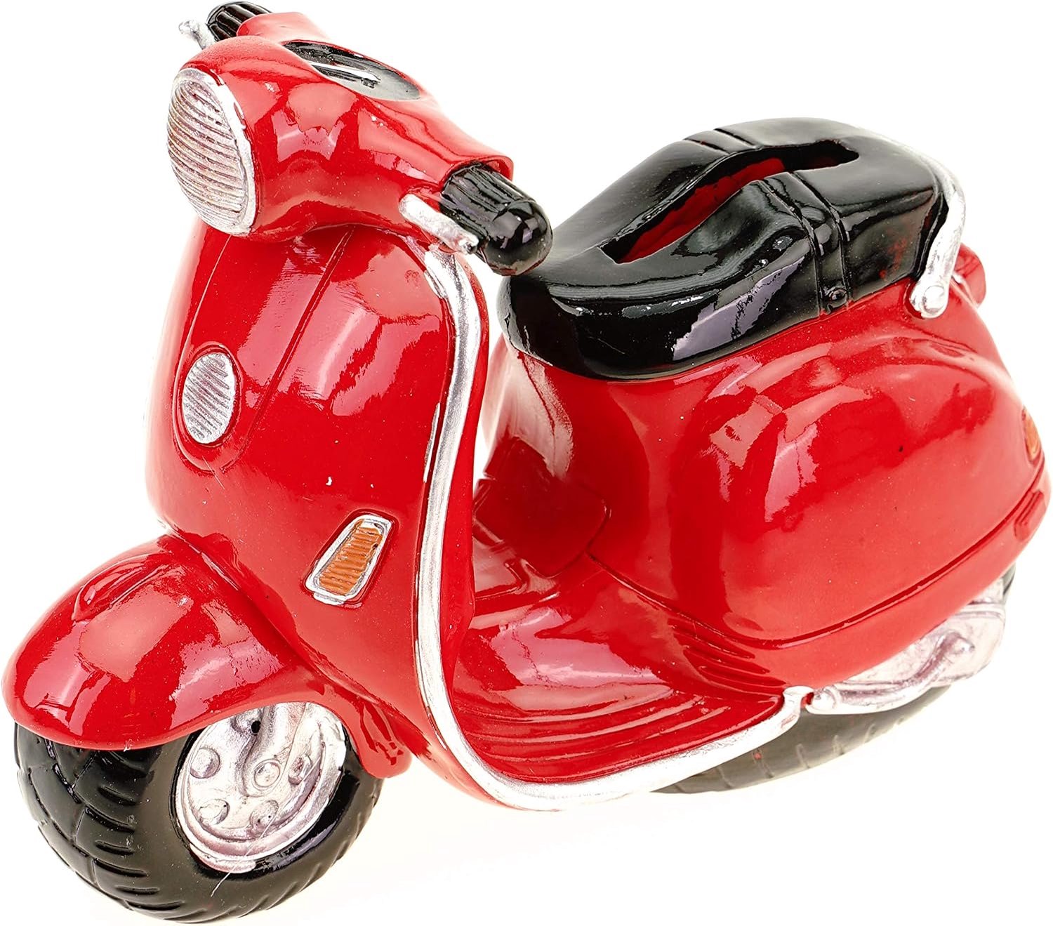 Spaarpot Scooter - Handgeschilderd Polyresin - Leuk Cadeau
