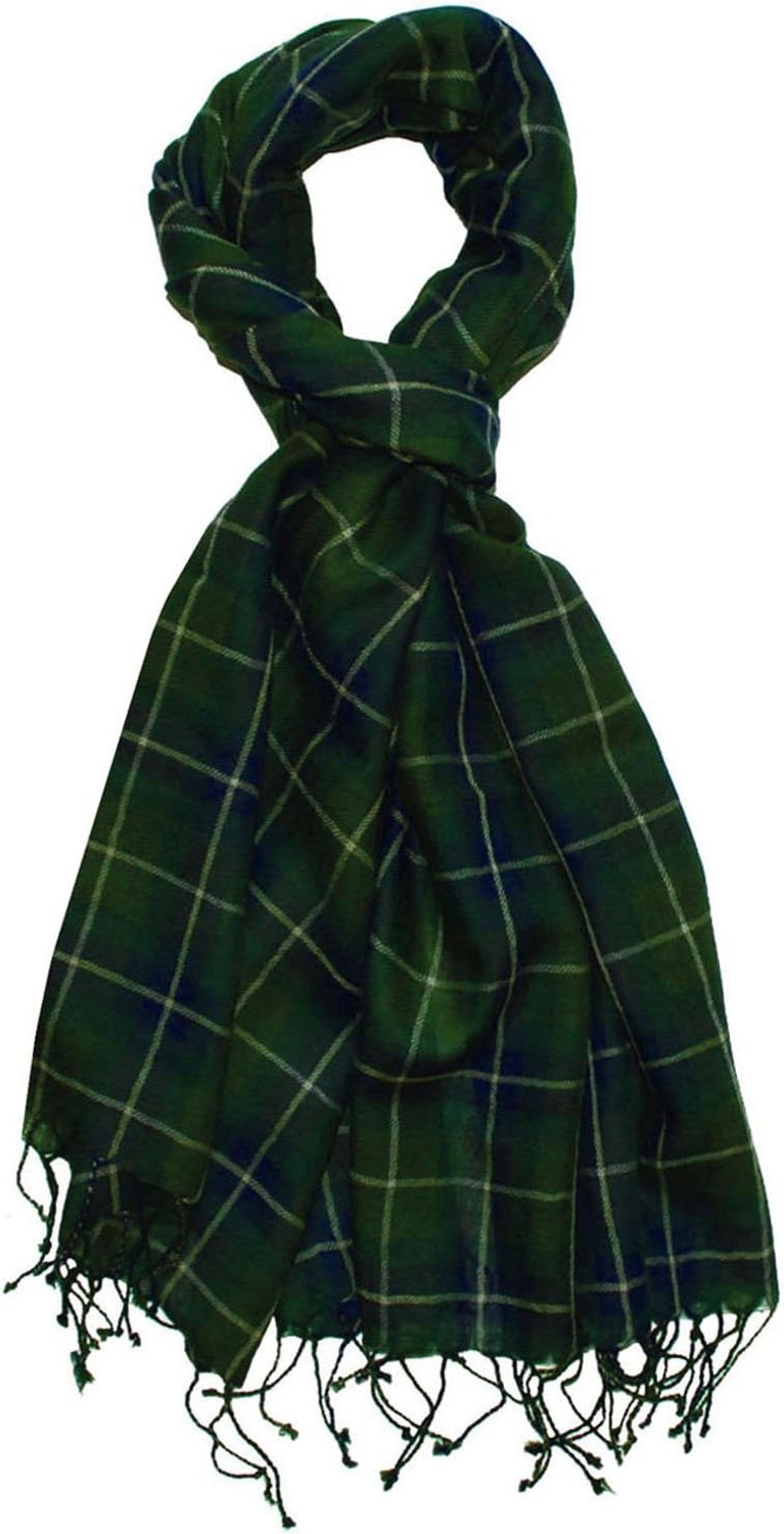 Lorenzo Cana Heren Sjaal - 50% Cashmere, 50% Wol - Groen