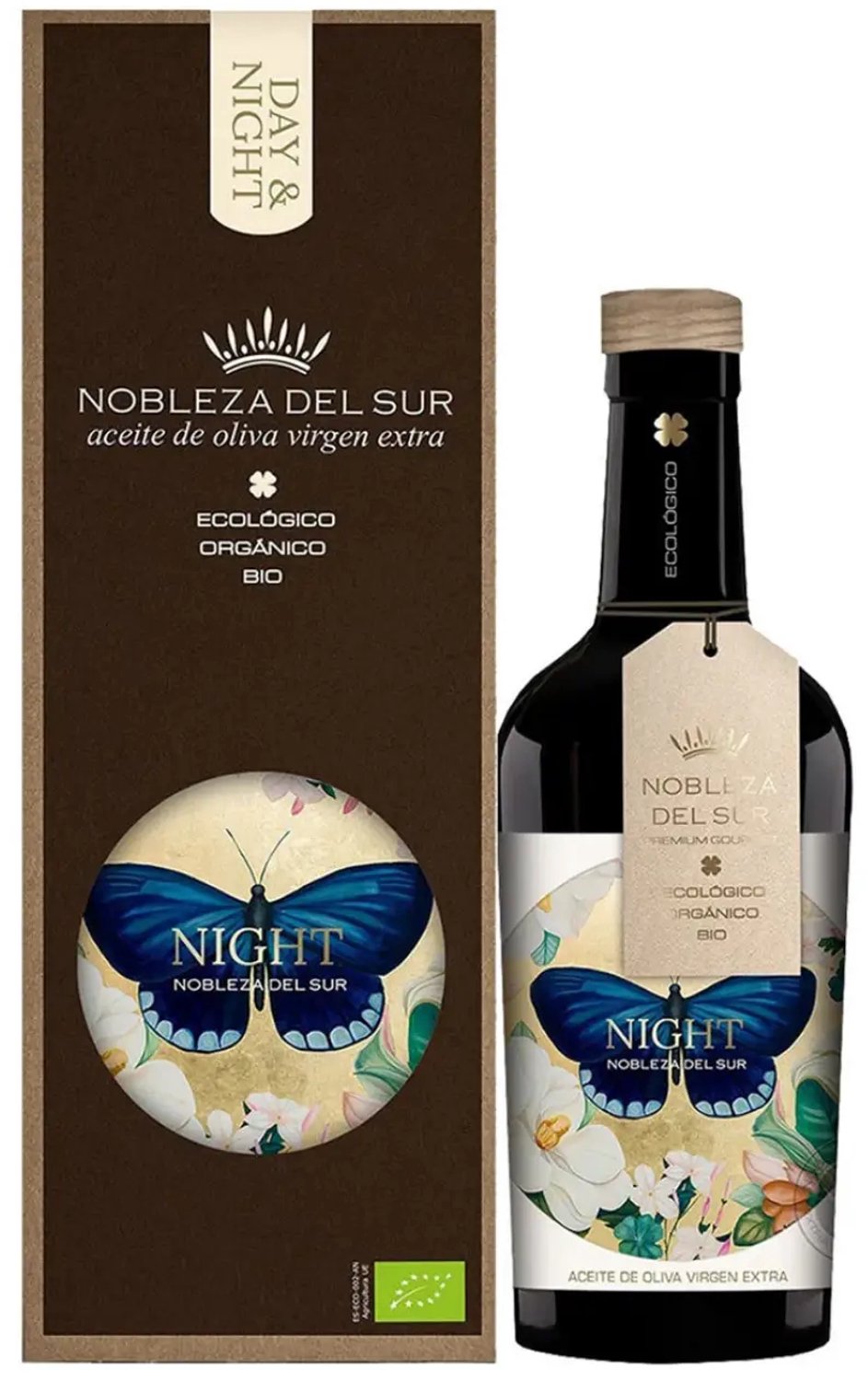 Nobleza del Sur ECO Night – Biologische Extra Vierge Olijfolie – Picual & Arbequina – 500 ml – Cadeau-editie