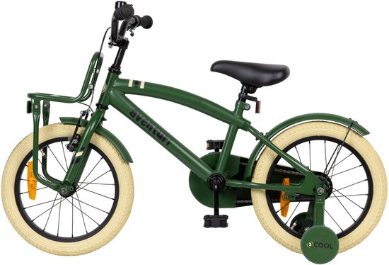 Aventuri 2Cool 3.0 Jongensfiets 16 Inch - Kinderfiets voor 4 tot 6 Jaar - 100-115 cm - Met Zijwieltjes - Groen — afbeelding 4