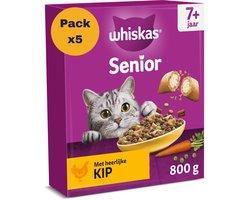 Whiskas Kattenbrokken - Senior 7+ - Kip - doos 5x800g