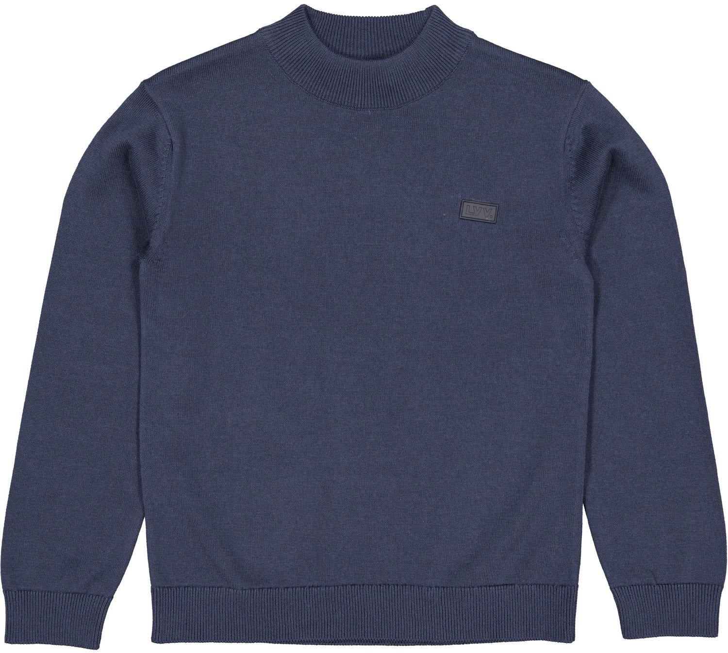 Levv - Dimas Jongens ribgebreide sweater - Dark Blue - Maat 110