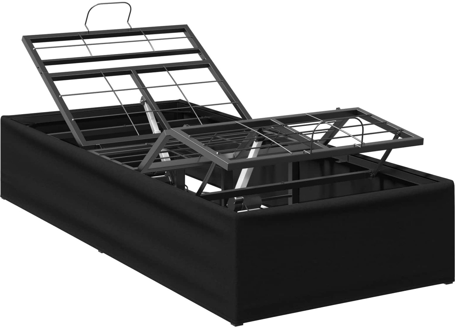 vidaXL Elektrisch - Verstelbaar - Bed - Frame - Zwart - 200 - x - 80 - x - 33,5 cm - Staal
