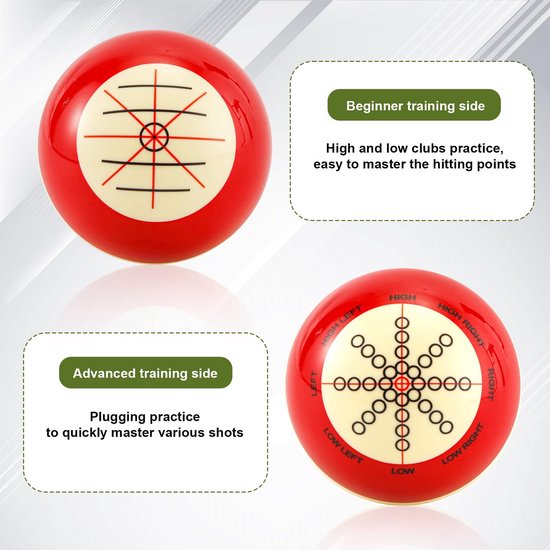 Billiard Cue Training Artifact - Trainingsaccessoires met Handschoenen en Balzak — afbeelding 4