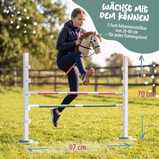 Pink Papaya hobbel voor hobbelpaarden - Hindernis voor hobbelpaarden, Hindernisbaan voor kinderen — afbeelding 3
