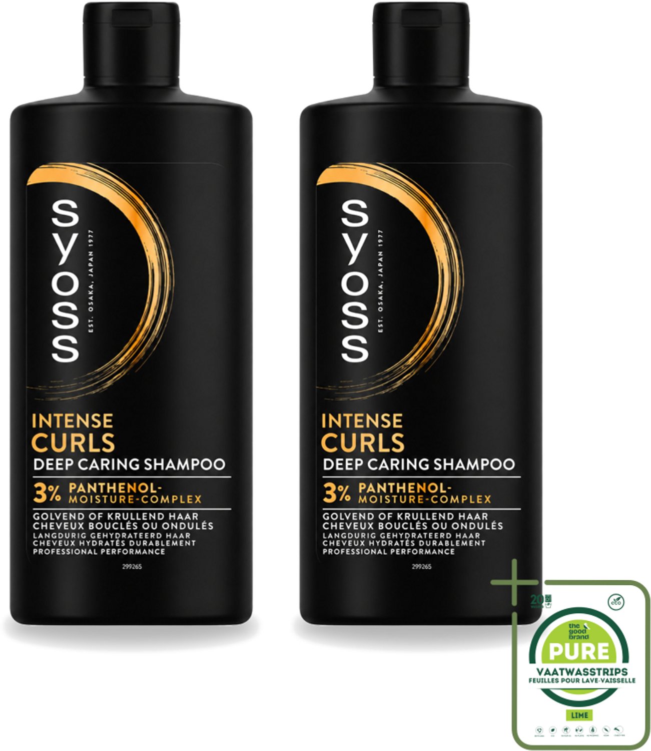 2 x SYOSS - Curls Intense - Shampoo - Langdurige Styling - 440ml - Grootverpakking - Vaatwasstrips - Krullen Verzorging - Krulhaar Shampoo - Krulhaar Hyderatatie - Krulhaar Pluisvermindering - Krulhaar Bescherming