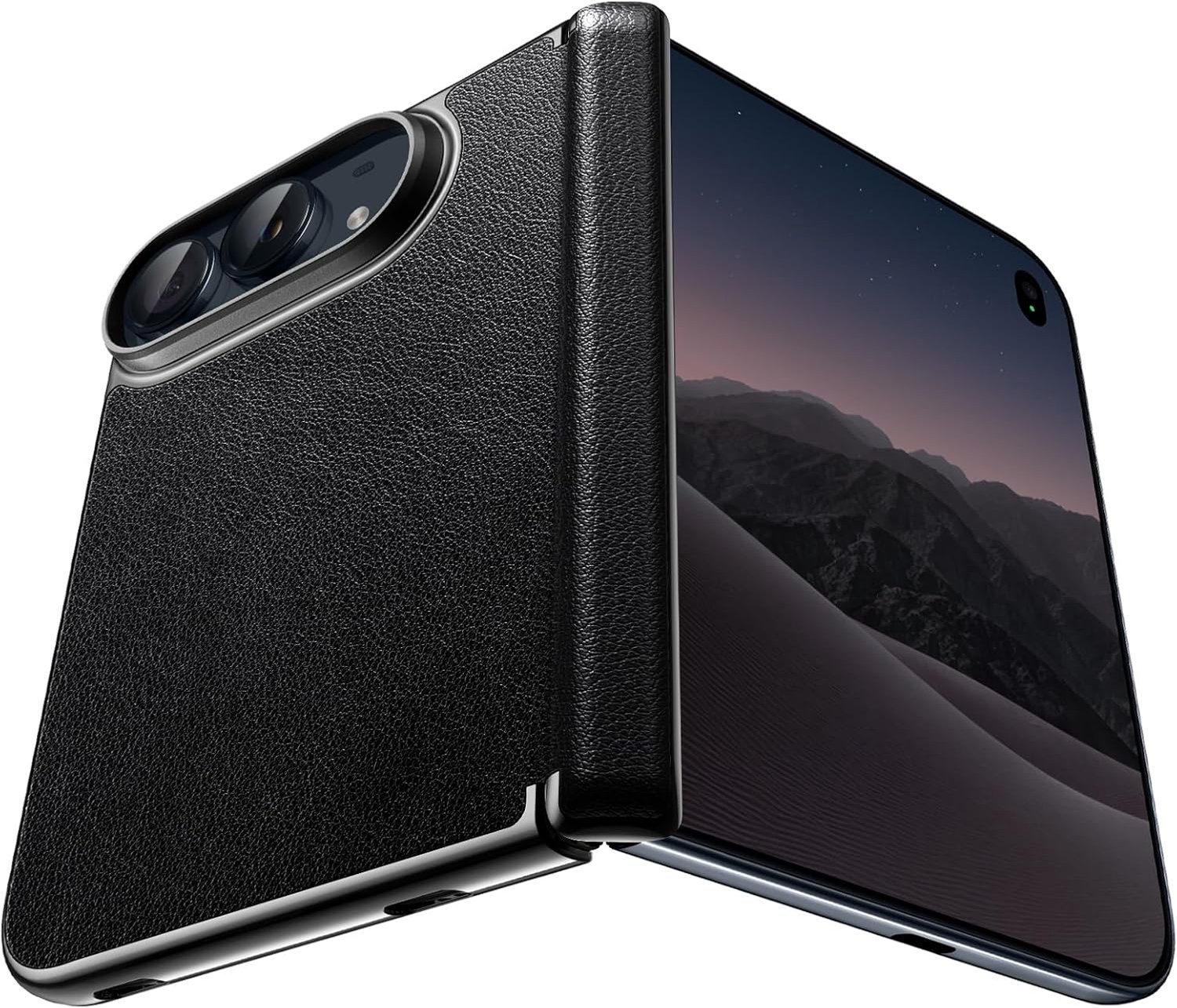 Zandarix Hoesje Geschikt voor Apple iPhone Duo - Geschikt voor Mag - Premium PU Leder - Slank - Back Cover Hoesje - Zwart