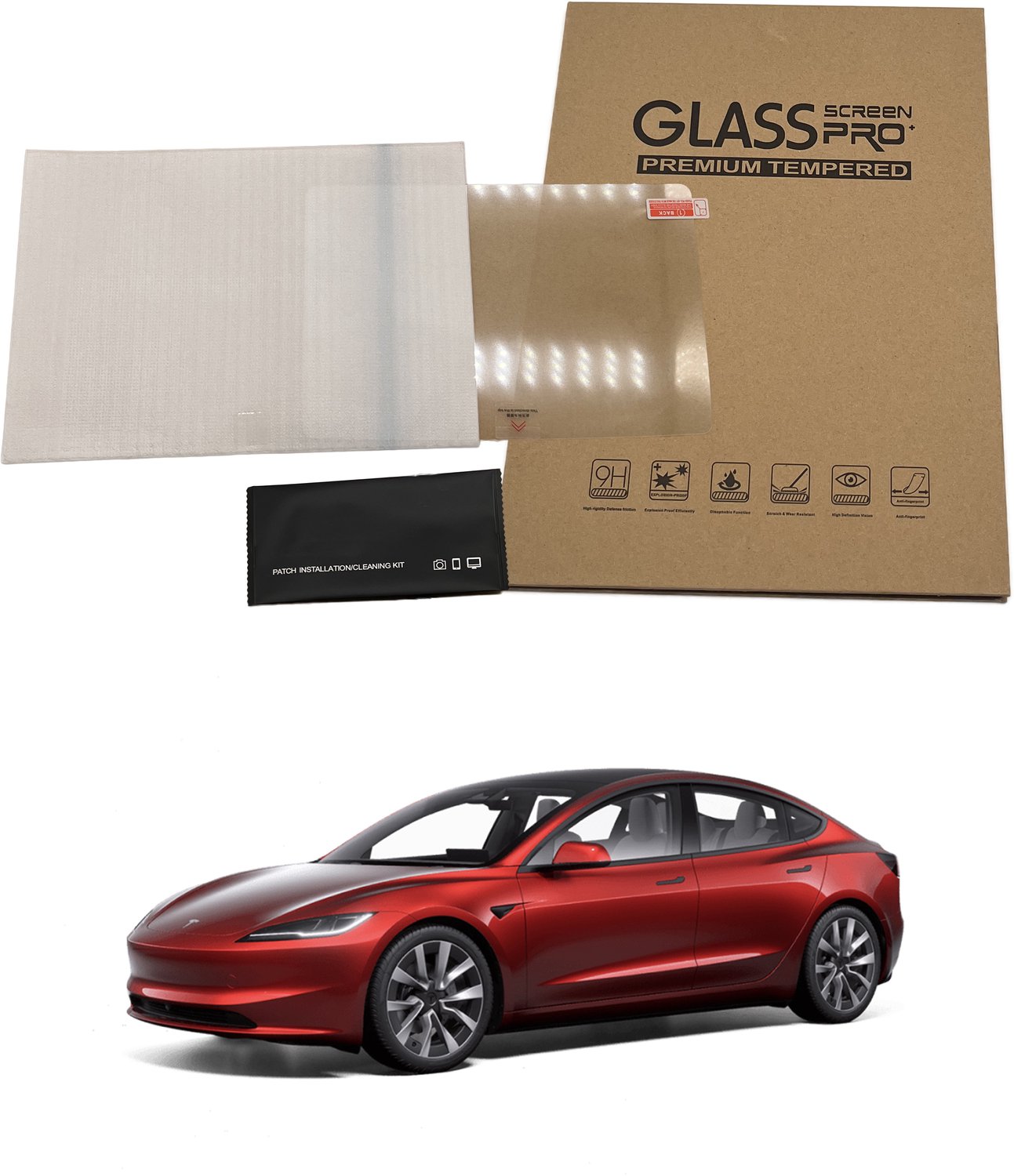 Wieport screenprotector voor achterkant - Geschikt voor Model 3 Highland (2024+)