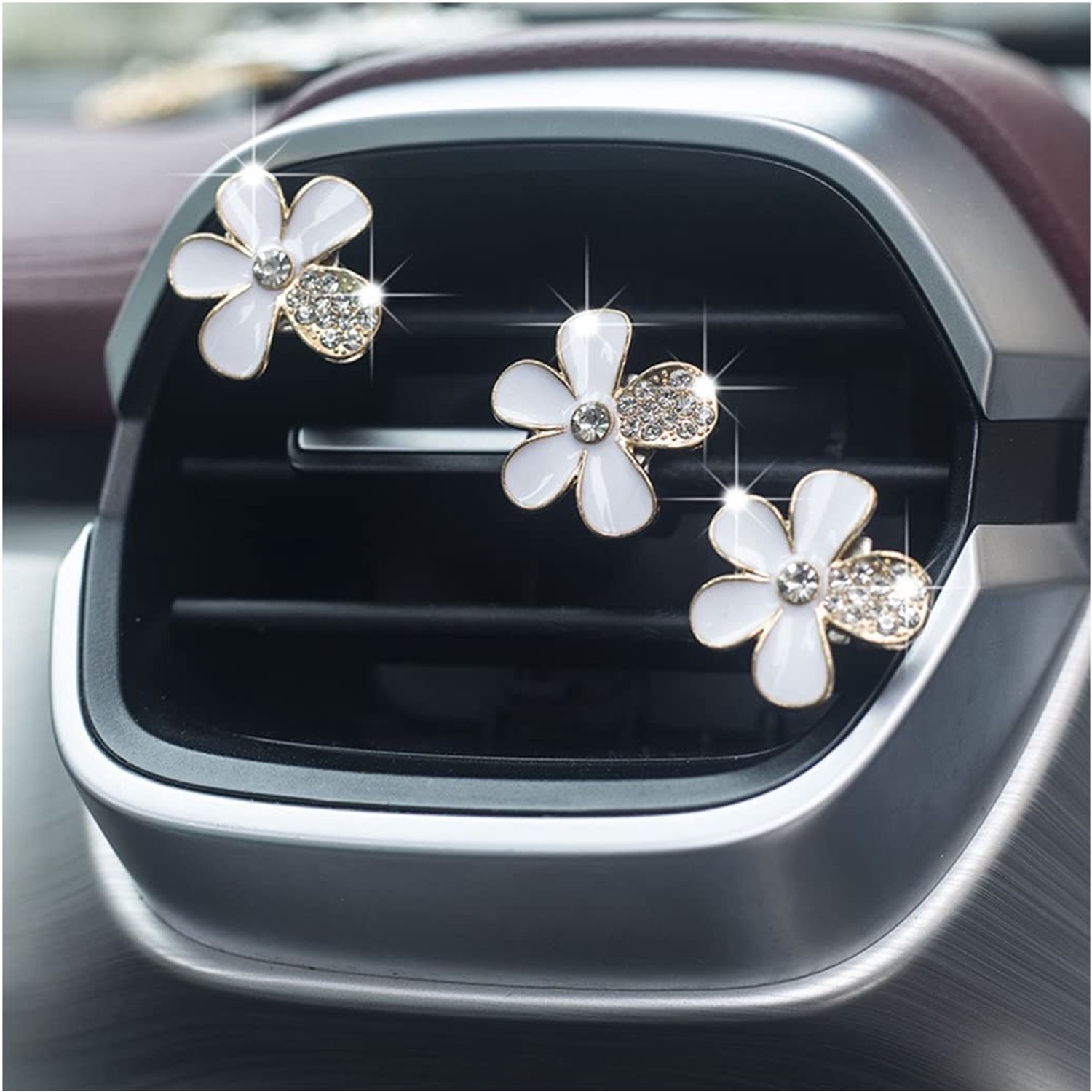 6 Pcs Daisy Auto Luchtverfrisser Ventilatie Clips - Kleurrijke Interieur Decoratie