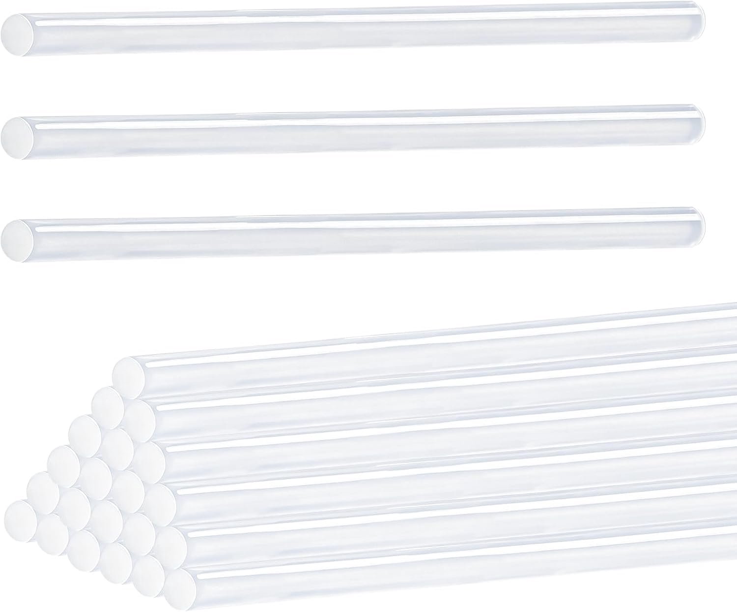 Hotglue stick 24Pcs 7mm x 200mm - transparant - hoge viscositeit - ideaal voor knutselen - Homevero
