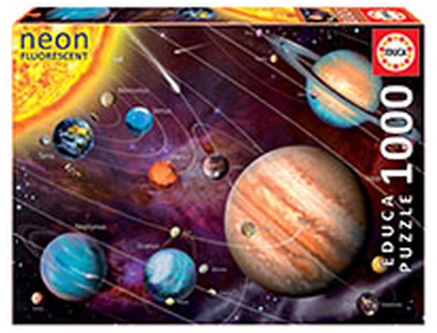 Neon Legpuzzel - 1000 stukjes - Nacht Zonder Licht - Educa Puzzel