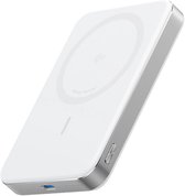 Anker MagGo powerbank - Magnetische batterij van 10.000 mAh - Draagbaar en ultradun - Ultrasnel - Qi2-gecertificeerd met 15W - Ergonomisch ontwerp - Enkel voor telefoons - Wit