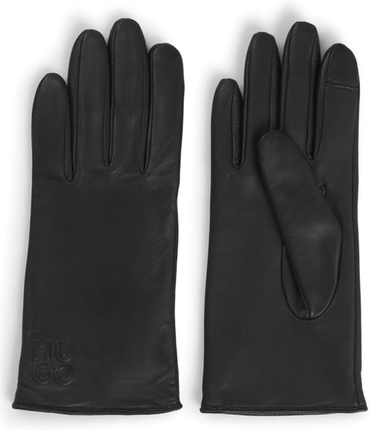 Luxe Zwarte Lamsleren Handschoenen voor Dames