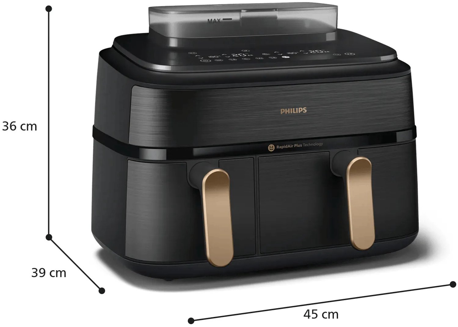 Philips 5000 series NA552/00 - Dubbele heteluchtfriteuse - afbeelding 2