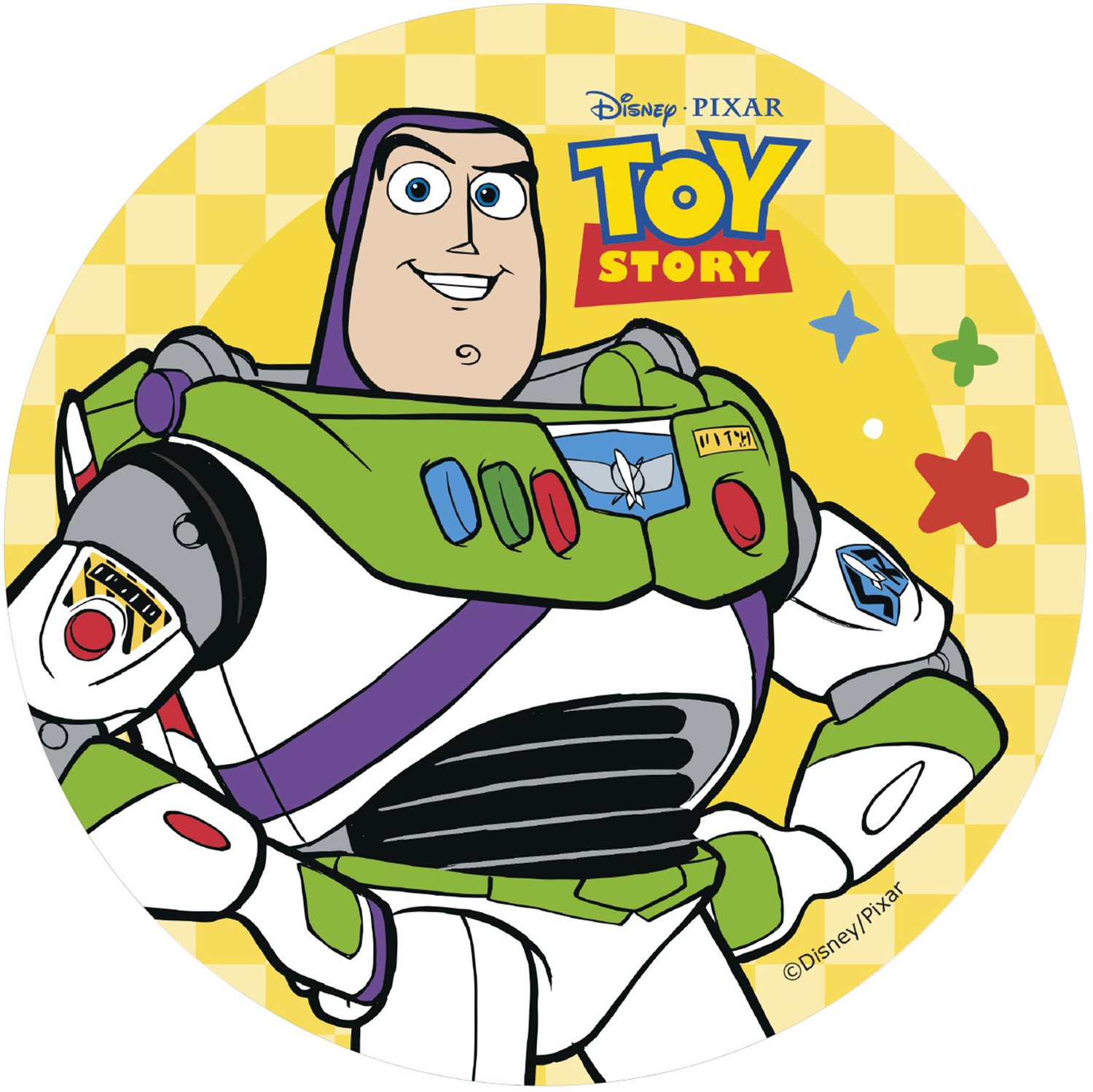 DEKORA - Eetbare ouwel schijf Buzz Lightyear Toy Story 20 cm