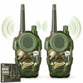 Boncy® Walkie Talkie voor Kinderen & Volwassenen - Walkie talkies Portofoon Set - Walkietalkie Kind Speelgoed Cadeau Camouflage - Leger Kinderspeelgoed 3 4 5 6 8 10 + Jaar - Kinder Kids Peuter Spellen