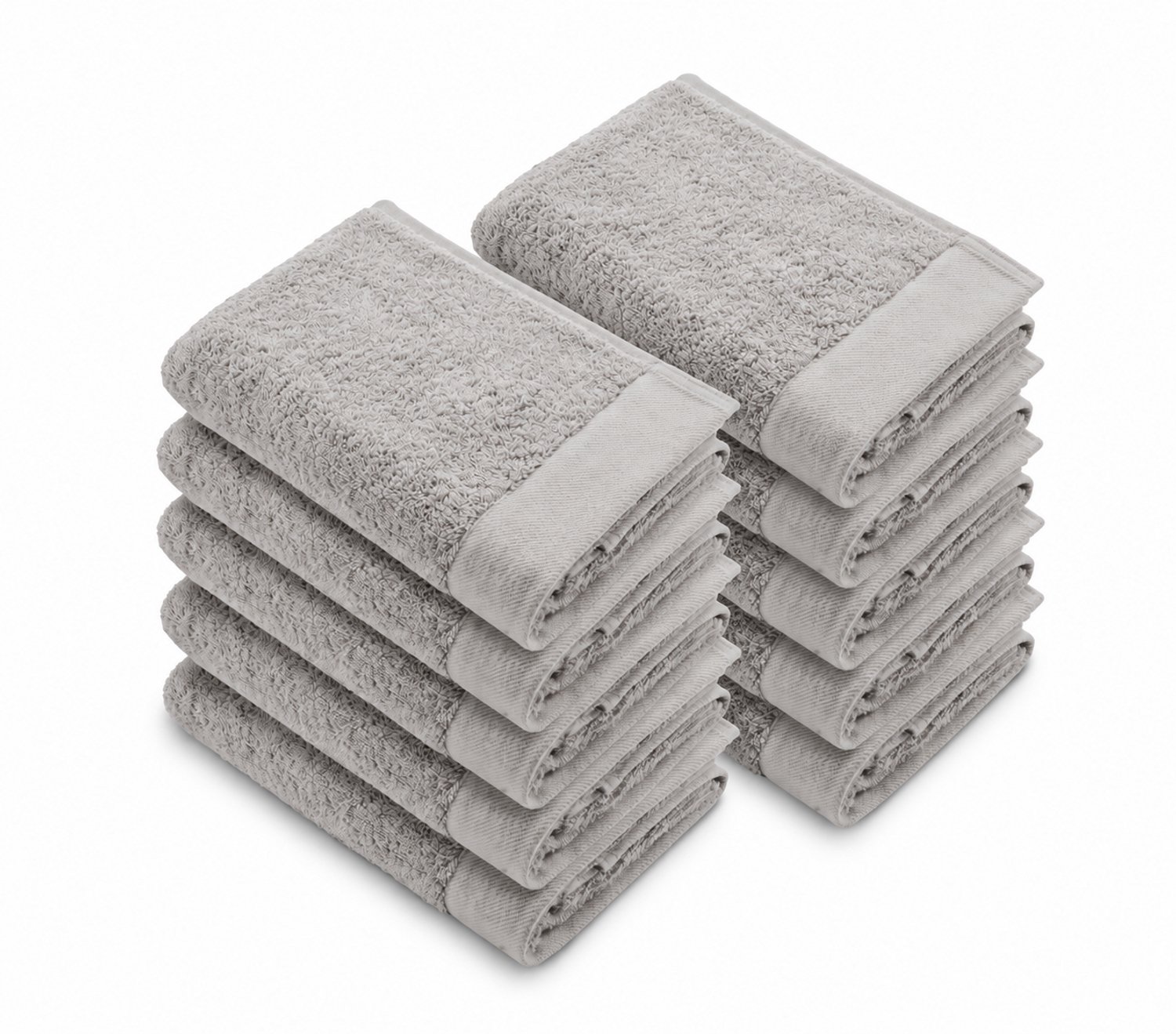 Walra Remade Handdoeken - 70 x 140 cm - Set van 10 - Zware kwaliteit 550 g/m2 - Zand